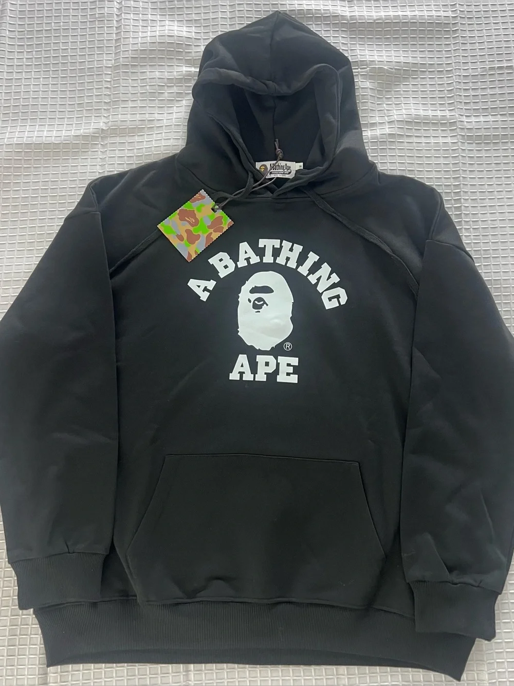 Men's A Bathing Ape (BAPE) Graphic Pullover Hoodie - Black - M